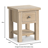 Trelan-Oak-1-Drawer-Lamp-Table from Roseland Furniture