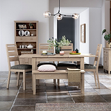Trelan-oak-120cm-165cm-ext-dining-table from Roseland Furniture