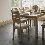 Trelan-Oak-Boucle-Slatted-Dining-Chair-White from Roseland Furniture
