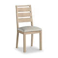 Trelan-Oak-Boucle-Slatted-Dining-Chair-White from Roseland Furniture