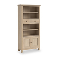 Trelan-Oak-Display-Bookcase from Roseland Furniture