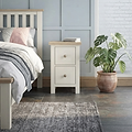 Trelan Painted 2 Drawer Slim Bedside Coconut from Roseland Furniture