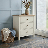 Trelan Painted 3 Drawer Chest Coconut from Roseland Furniture