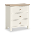 Trelan Painted 3 Drawer Chest Coconut from Roseland Furniture