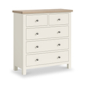 Trelan Painted 2 Over 3 Chest Dimensions from Roseland Furniture