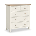 Trelan Painted 2 Over 3 Chest Dimensions from Roseland Furniture