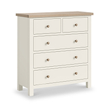 Trelan Painted 2 Over 3 Chest Dimensions from Roseland Furniture