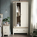 Trelan Painted Double Wardrobe Coconut from Roseland Furniture
