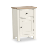 Trelan Painted Single Drawer Small Cupboard Coconut from Roseland Furniture