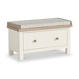Trelan Painted Storage Bench With Drawer Coconut from Roseland Furniture