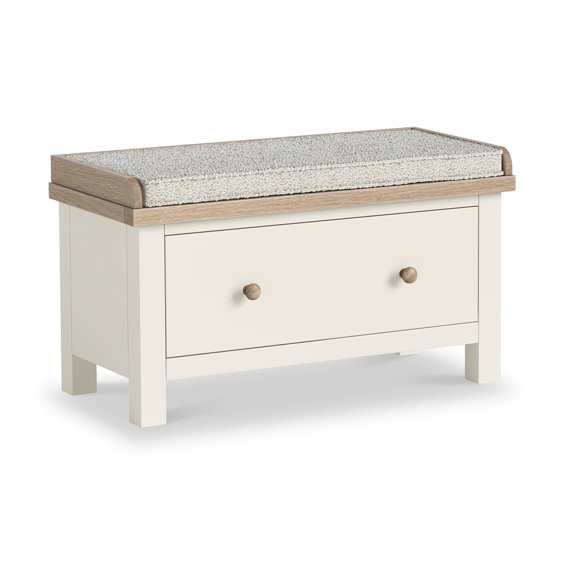 Trelan Painted Storage Bench With Drawer Coconut from Roseland Furniture