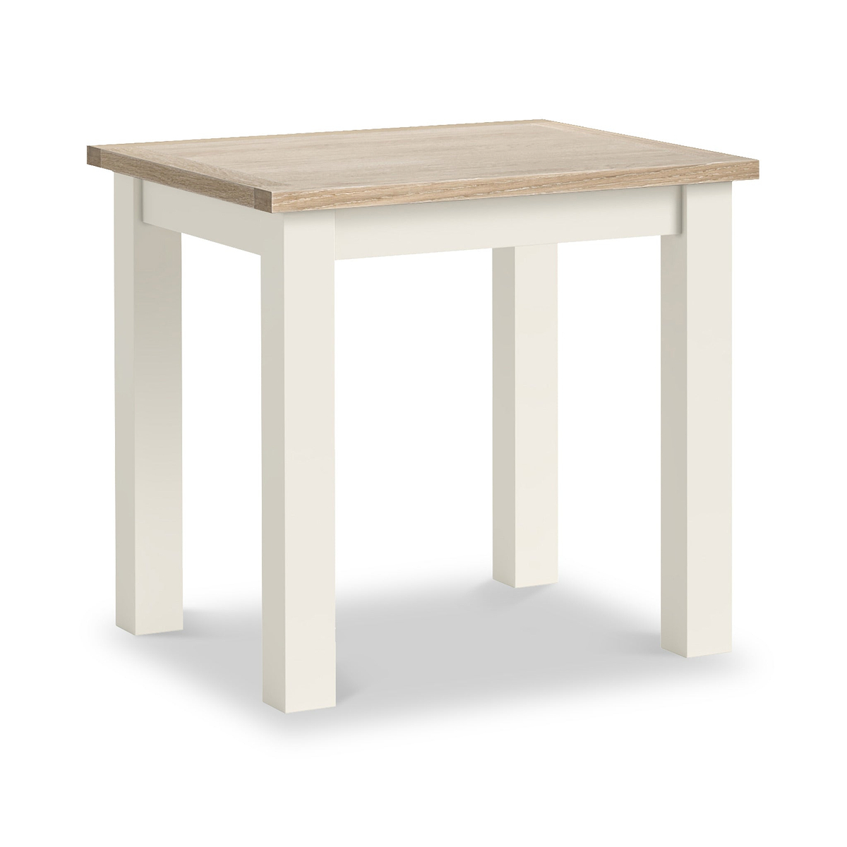 Trelan Painted 80cm Square Bistro Dining Table Coconut from Roseland Furniture