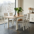 Trelan Painted 160cm Flip Top Dining Table Coconut from Roseland Furniture