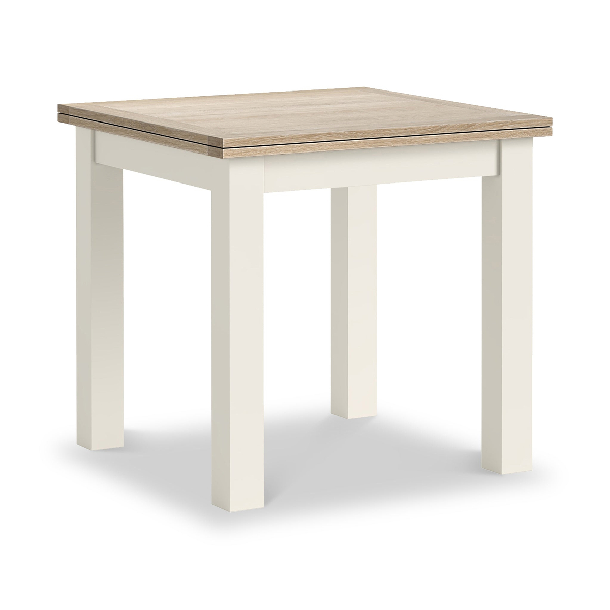 Trelan Painted 80 160cm Flip Top Dining Table Coconut from Roseland Furniture
