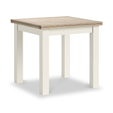 Trelan Painted 80 160cm Flip Top Dining Table Coconut from Roseland Furniture