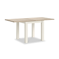 Trelan Painted 80 160cm Flip Top Dining Table Coconut from Roseland Furniture