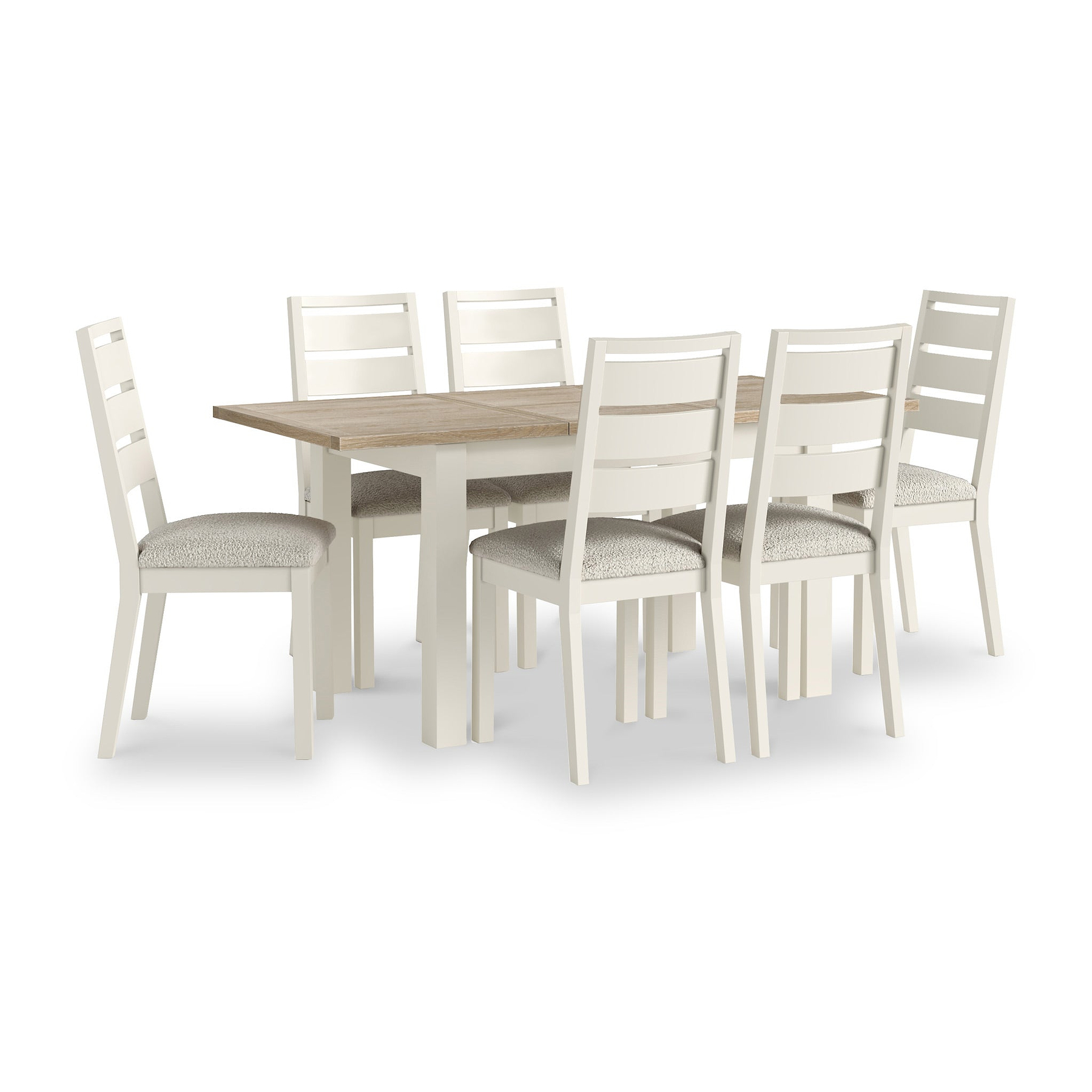 Trelan Painted Boucle Slatted Back Dining Chair Charcoal Coconut from Roseland Furniture
