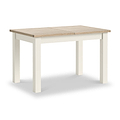Trelan Painted 120 165cm Ext Dining Table Coconut from Roseland Furniture