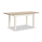 Trelan Painted 120 165cm Ext Dining Table Coconut from Roseland Furniture