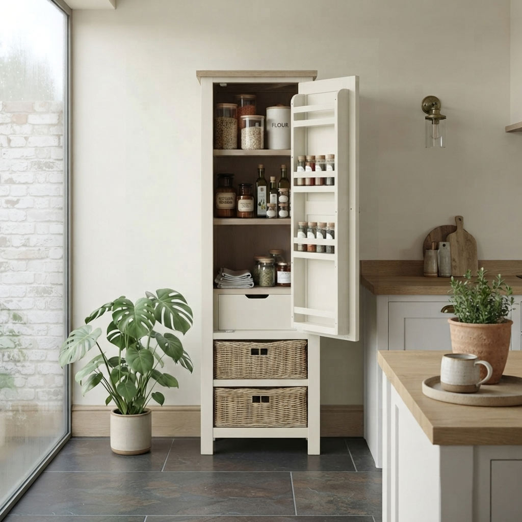 Trelan Painted Larder Coconut from Roseland Furniture