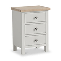 Trelan Painted 3 Drawer Bedside Dimensions from Roseland Furniture