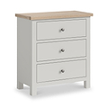 Trelan Painted 3 Drawer Chest Grey from Roseland Furniture