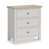 Trelan Painted 3 Drawer Chest Grey from Roseland Furniture