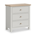 Trelan Painted 3 Drawer Chest Grey from Roseland Furniture