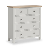 Trelan Painted 2 Over 3 Drawer Chest Grey from Roseland Furniture
