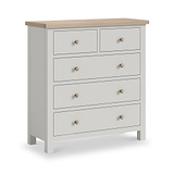 Trelan Painted 2 Over 3 Drawer Chest Grey from Roseland Furniture