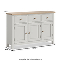Trelan Painted Large Sideboard Light Grey from Roseland Furniture