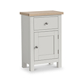Trelan Painted Single Drawer Small Cupboard Light Grey from Roseland Furniture