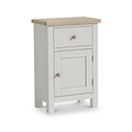 Trelan Painted Single Drawer Small Cupboard Light Grey from Roseland Furniture
