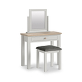 Trelan Painted Single Drawer Dressing Table Light Grey from Roseland Furniture