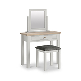 Trelan Painted Single Drawer Dressing Table Light Grey from Roseland Furniture