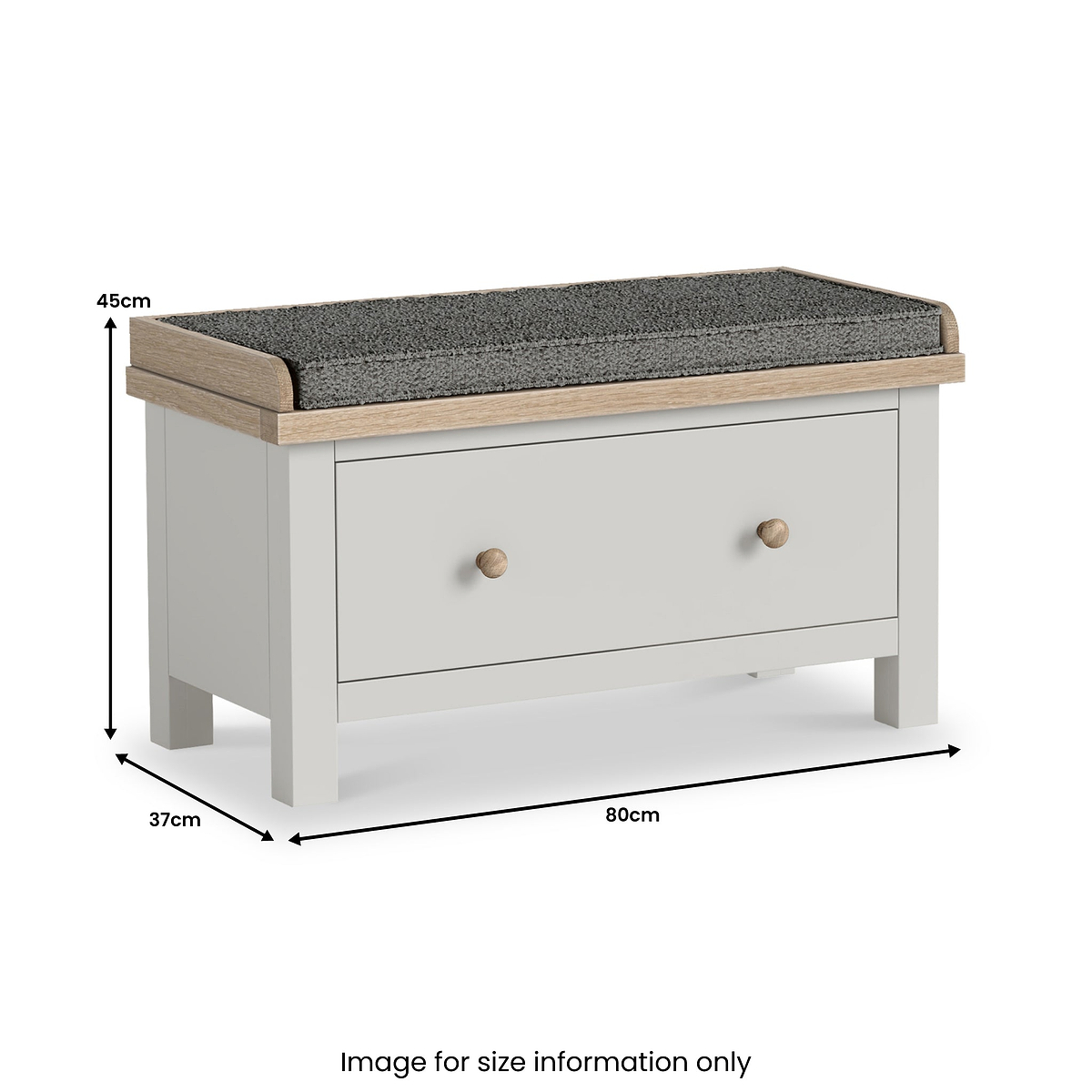 Trelan Painted Storage Bench with Drawer from Roseland Furniture
