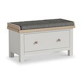 Trelan Painted Storage Bench With Drawer Light Grey from Roseland Furniture