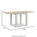 Trelan Painted 80 160cm Flip Top Dining Table Grey from Roseland Furniture