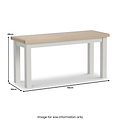 Trelan Painted 95cm Dining Bench Light Grey from Roseland Furniture