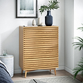 Kari-oak-4-drawer-chest-light-stain from Roseland Furniture