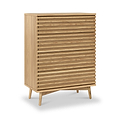 Kari-oak-4-drawer-chest-light-stain from Roseland Furniture
