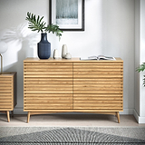 Kari-oak-6-drawer-chest-light-stain from Roseland Furniture