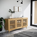 Kari-oak-3-door-sideboard-light-stain from Roseland Furniture