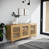 Kari-oak-3-door-sideboard-light-stain from Roseland Furniture