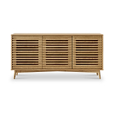 Kari-oak-3-door-sideboard-light-stain from Roseland Furniture