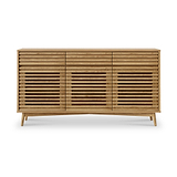 Kari-oak-3-door-3-drawer-sideboard-light-stain from Roseland Furniture