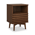 Kari-oak-slim-bedside-dark-stain from Roseland Furniture