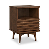 Kari-oak-slim-bedside-dark-stain from Roseland Furniture