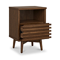 Kari-oak-slim-bedside-dark-stain from Roseland Furniture