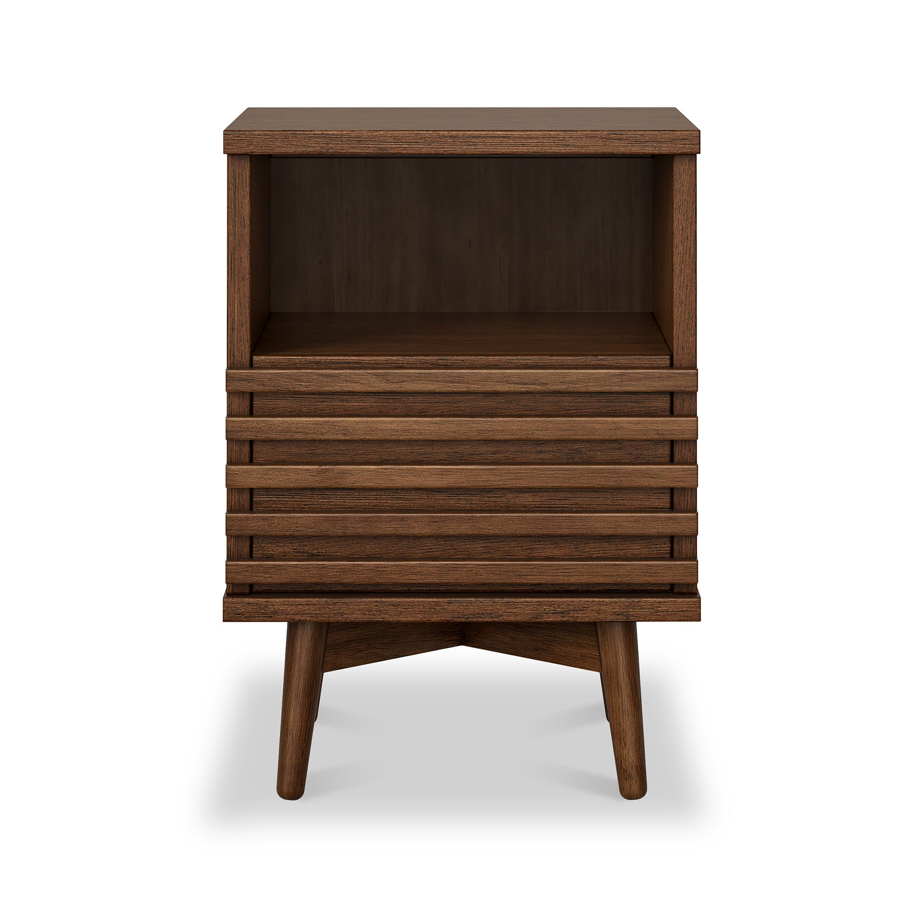 Kari-oak-slim-bedside-dark-stain from Roseland Furniture
